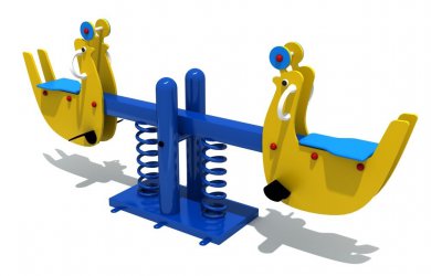  乐发lv游乐双人海豚儿童弹