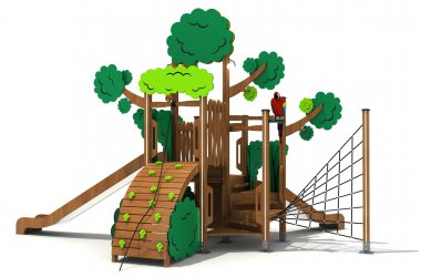 乐发lv游乐木质定制树形组