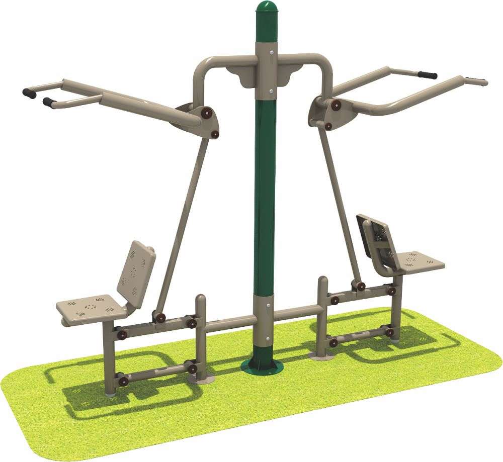 乐发lv健身器材 双人坐拉器