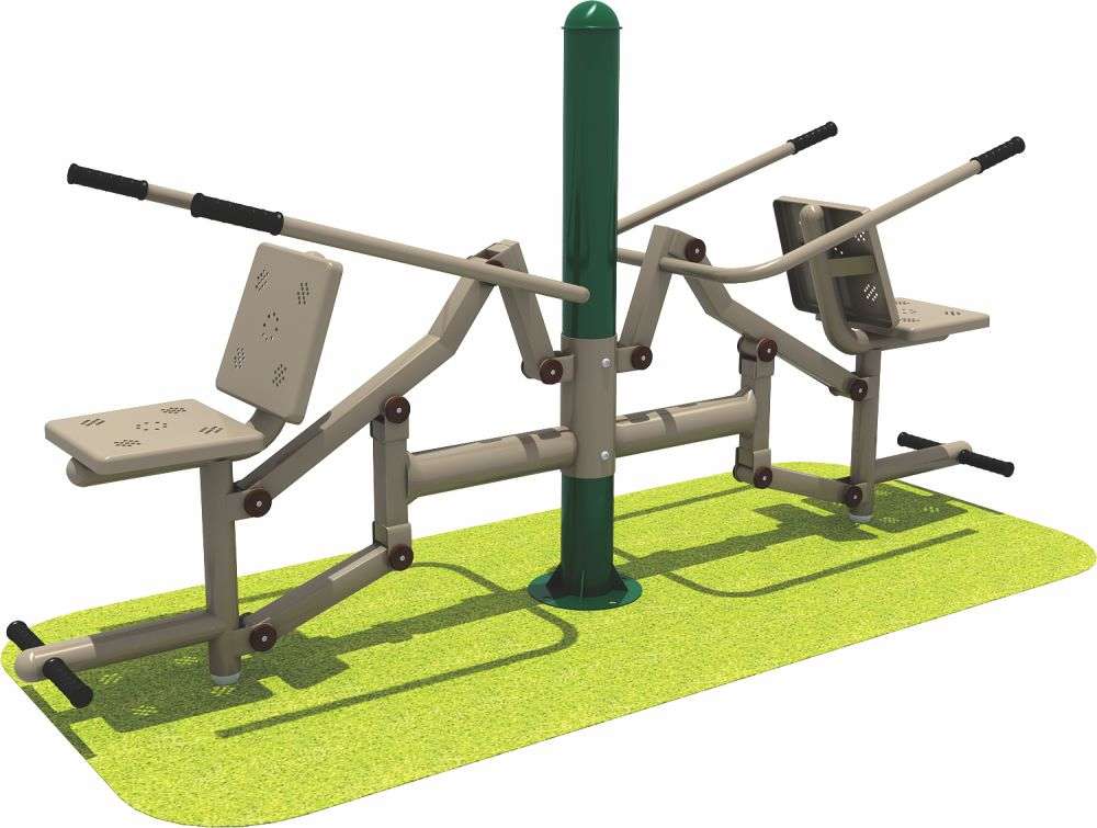 乐发lv健身器材 双人坐压器